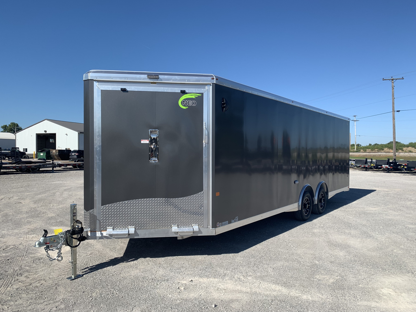 New 2026 NEO Trailers NAX2485R6 (8.5' X 24') 9.9K V-Nose Snowmobile Trailer