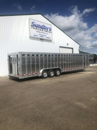 New 2026 EBY 8x35 Stock Trailer