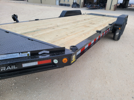 New 2026 Load Trail 14K 20' Skidster w/ Max Ramps and Toolbox Flush