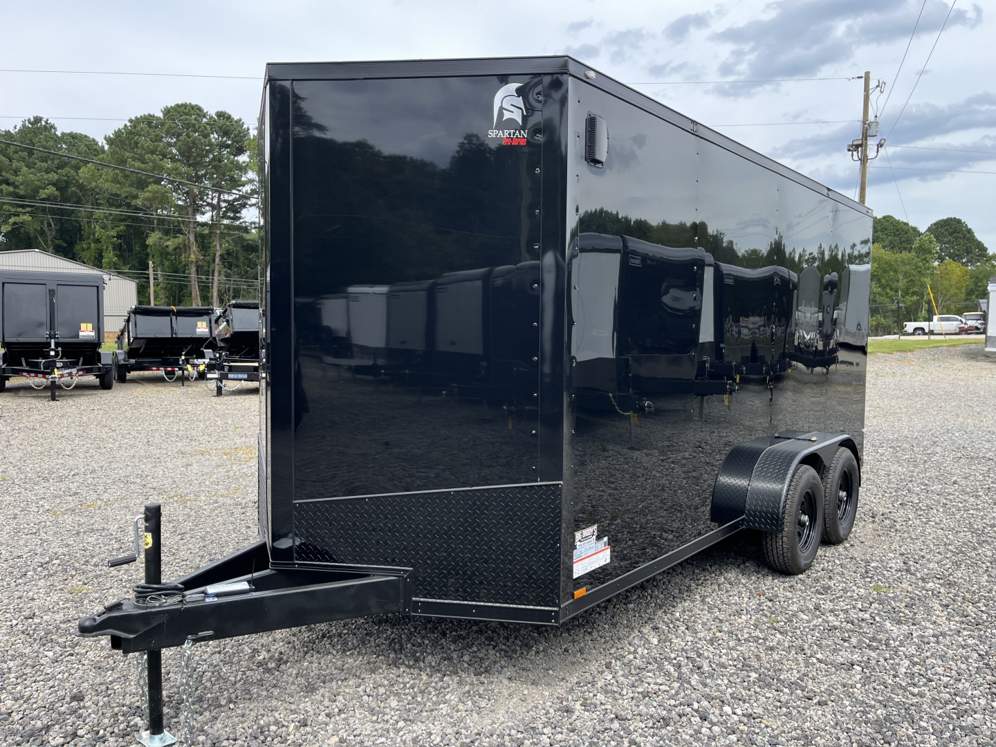 New 2026 Spartan 7X16 Enclosed Trailer, 10K GVWR, Preferred Package, Polycor, Blackout PKG