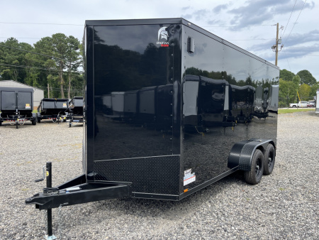 New 2026 Spartan 7X16 Enclosed Trailer, 10K GVWR, Preferred Package, Polycor, Blackout PKG