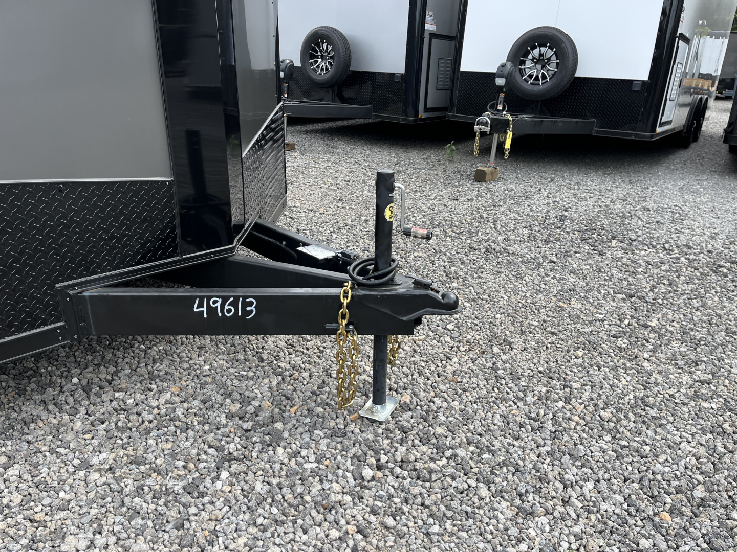 New 2026 Spartan Cargo 8.5x16 Enclosed Trailer, Black PolyCor, 7' Interior, 54" Triple Tube Tongue, 1-Piece Aluminum Roof, STABLEDECK