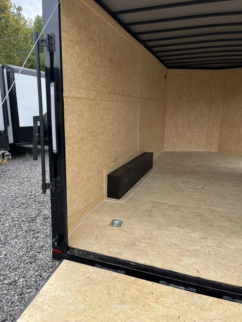 New 2026 Spartan Cargo 8.5x16 Enclosed Trailer, Black PolyCor, 7' Interior, 54" Triple Tube Tongue, 1-Piece Aluminum Roof, STABLEDECK