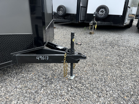 New 2026 Spartan Cargo 8.5x16 Enclosed Trailer, Black PolyCor, 7' Interior, 54" Triple Tube Tongue, 1-Piece Aluminum Roof, STABLEDECK