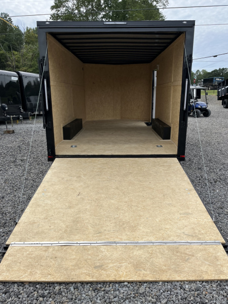 New 2026 Spartan Cargo 8.5x16 Enclosed Trailer, Black PolyCor, 7' Interior, 54" Triple Tube Tongue, 1-Piece Aluminum Roof, STABLEDECK