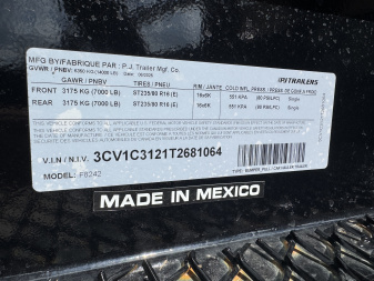 New 2026 PJ Trailers F824 14K Deckover Trailer