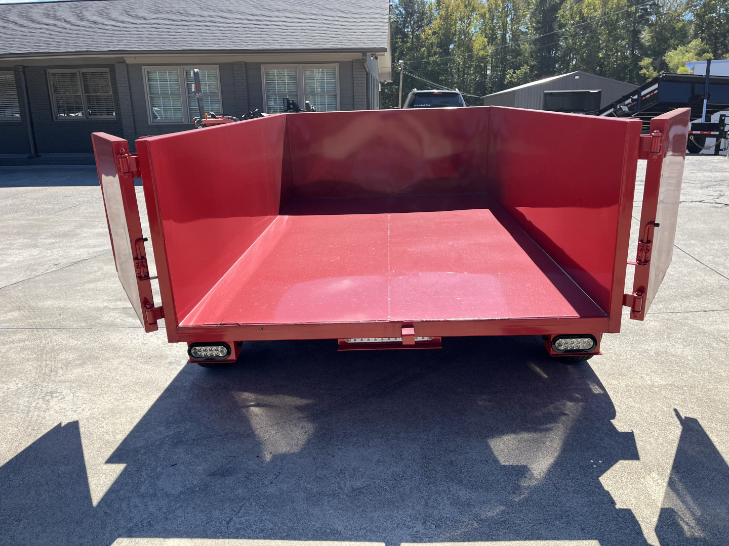 New 2025 U-Dump 6x10x31'', Pro-Lite Low-Profile Dump Trailer, 8K GVWR, Tarp & Roller, Upgraded Aluminum Mag Wheels, Swift Red