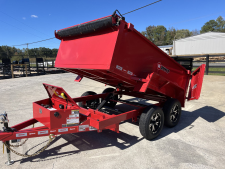 New 2025 U-Dump 6x10x31'', Pro-Lite Low-Profile Dump Trailer, 8K GVWR, Tarp & Roller, Upgraded Aluminum Mag Wheels, Swift Red