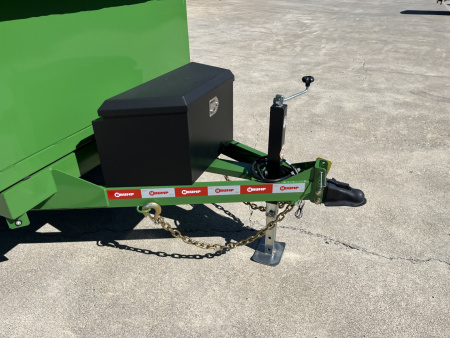New 2025 U-Dump 5x10x31'' Pro-Lite Low-Profile Dump Trailer, 10K GVWR, Tarp & Roller, Upgraded Aluminum Mag Wheels, OD Green