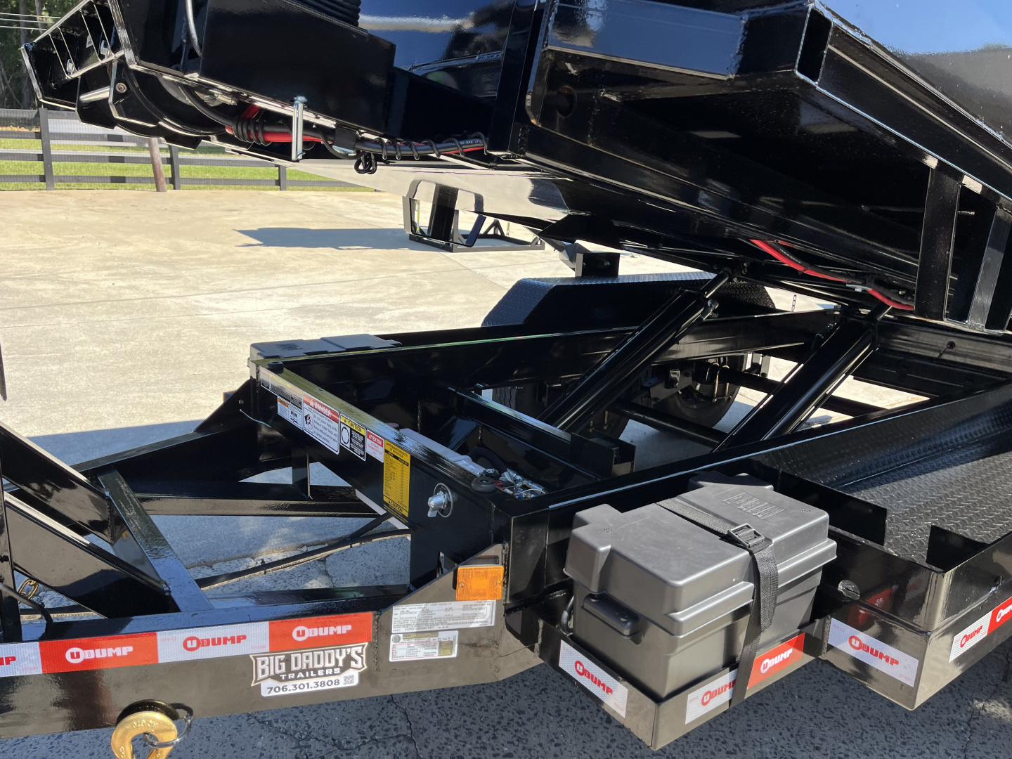 New 2025 U-Dump 14' Roll Off Dumpster Trailer Dump Bin