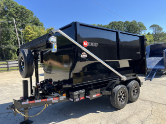 New 2025 U-Dump 14' Roll Off Dumpster Trailer Dump Bin