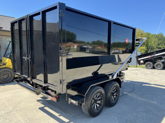New 2025 U-Dump 14' Roll Off Dumpster Trailer Dump Bin