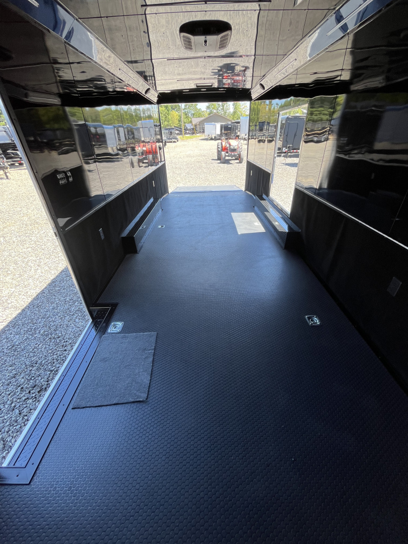New 2026 Spartan 8.5x28 Race Trailer, PolyCor, Escape Door, 7'6" Interior, 14K GVWR, A/C, Awning, Rubber Coin PKG, Generator Compartment