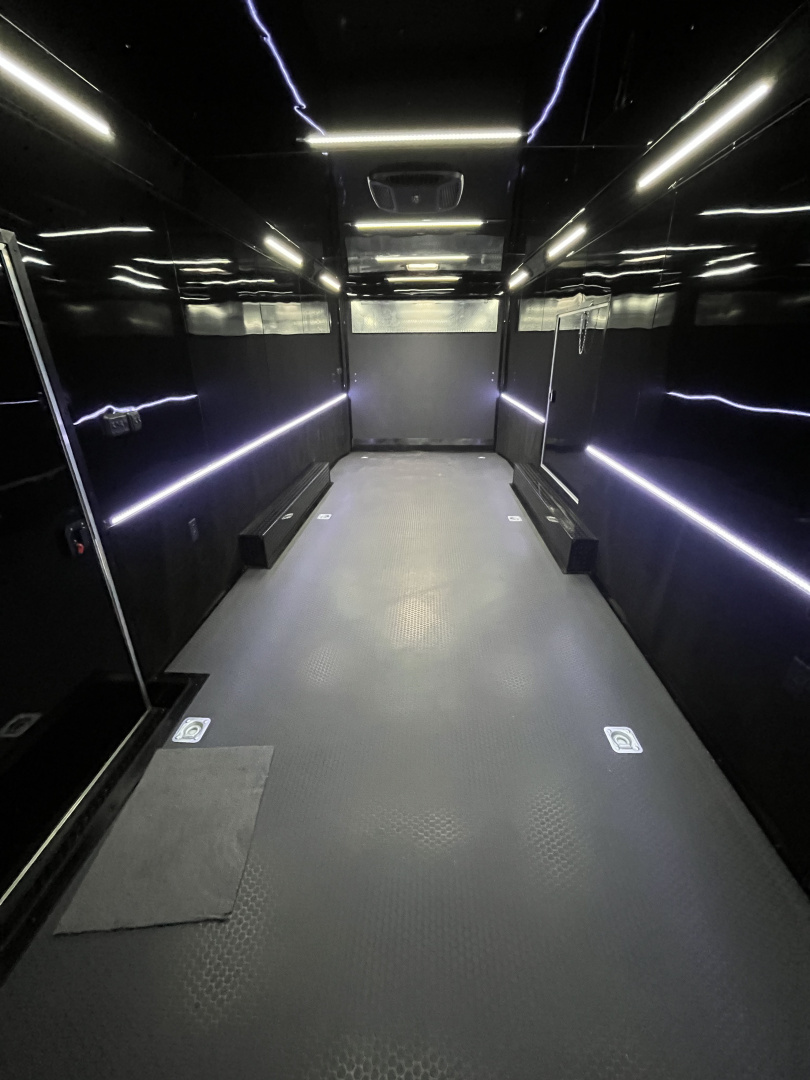 New 2026 Spartan 8.5x28 Race Trailer, PolyCor, Escape Door, 7'6" Interior, 14K GVWR, A/C, Awning, Rubber Coin PKG, Generator Compartment