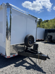 New 2026 Spartan 8.5x28 Race Trailer, PolyCor, Escape Door, 7'6" Interior, 14K GVWR, A/C, Awning, Rubber Coin PKG, Generator Compartment