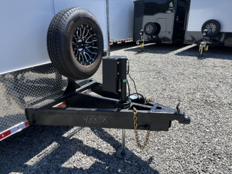 New 2026 Spartan 8.5x28 Race Trailer, PolyCor, Escape Door, 7'6" Interior, 14K GVWR, A/C, Awning, Rubber Coin PKG, Generator Compartment