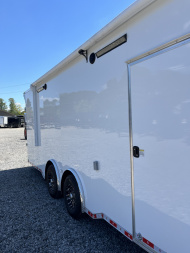 New 2026 Spartan 8.5x28 Race Trailer, PolyCor, Escape Door, 7'6" Interior, 14K GVWR, A/C, Awning, Rubber Coin PKG, Generator Compartment