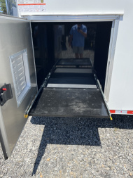 New 2026 Spartan 8.5x28 Race Trailer, PolyCor, Escape Door, 7'6" Interior, 14K GVWR, A/C, Awning, Rubber Coin PKG, Generator Compartment
