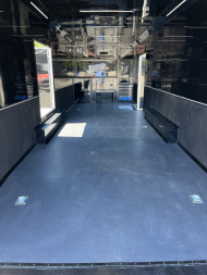 New 2026 Spartan 8.5x28 Race Trailer, PolyCor, Escape Door, 7'6" Interior, 14K GVWR, A/C, Awning, Rubber Coin PKG, Generator Compartment