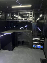 New 2026 Spartan 8.5x28 Race Trailer, PolyCor, Escape Door, 7'6" Interior, 14K GVWR, A/C, Awning, Rubber Coin PKG, Generator Compartment