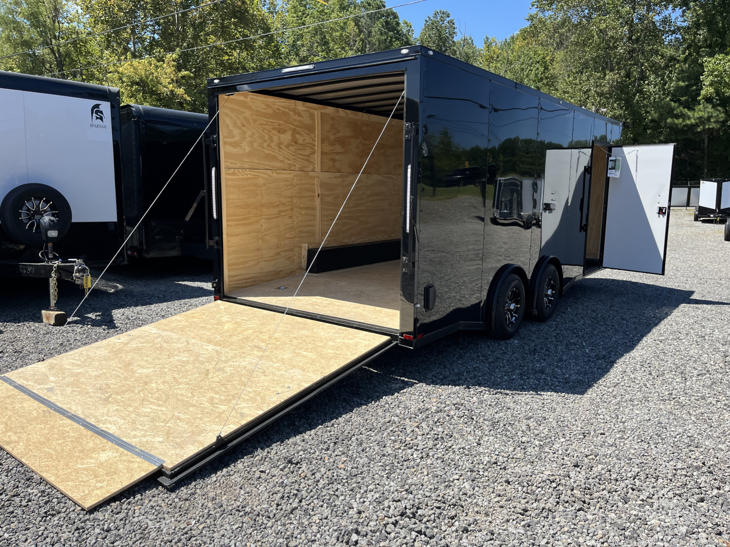 New 2026 Spartan 8.5x20 Enclosed Trailer, Polycor, 10K GVWR With Torsion Spread Axle, StableDeck, Beavertail