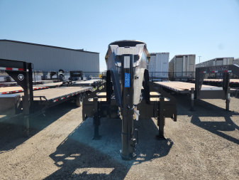 New 2026 Midsota 36' GN W HYDRAULIC TAIL Flatbed Trailer