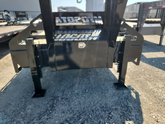 New 2026 Midsota 36' GN W HYDRAULIC TAIL Flatbed Trailer