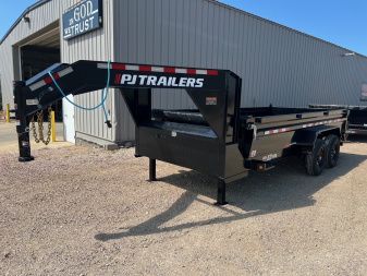 New 2026 PJ Trailers 16' DL Gooseneck Dump Trailer
