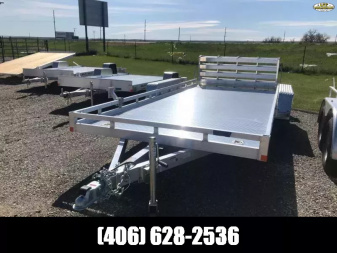 New 2025 Bear Track BTU 81 X 16' BP UTILITY TA WITH BIFOLD RAMP Utility Trailer