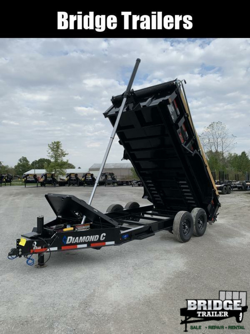 New 2026 Diamond C Trailers LPT207L14X82 (82" X 14') 14.9K Telescopic (Pacesetter Pkg) Dump Trailer