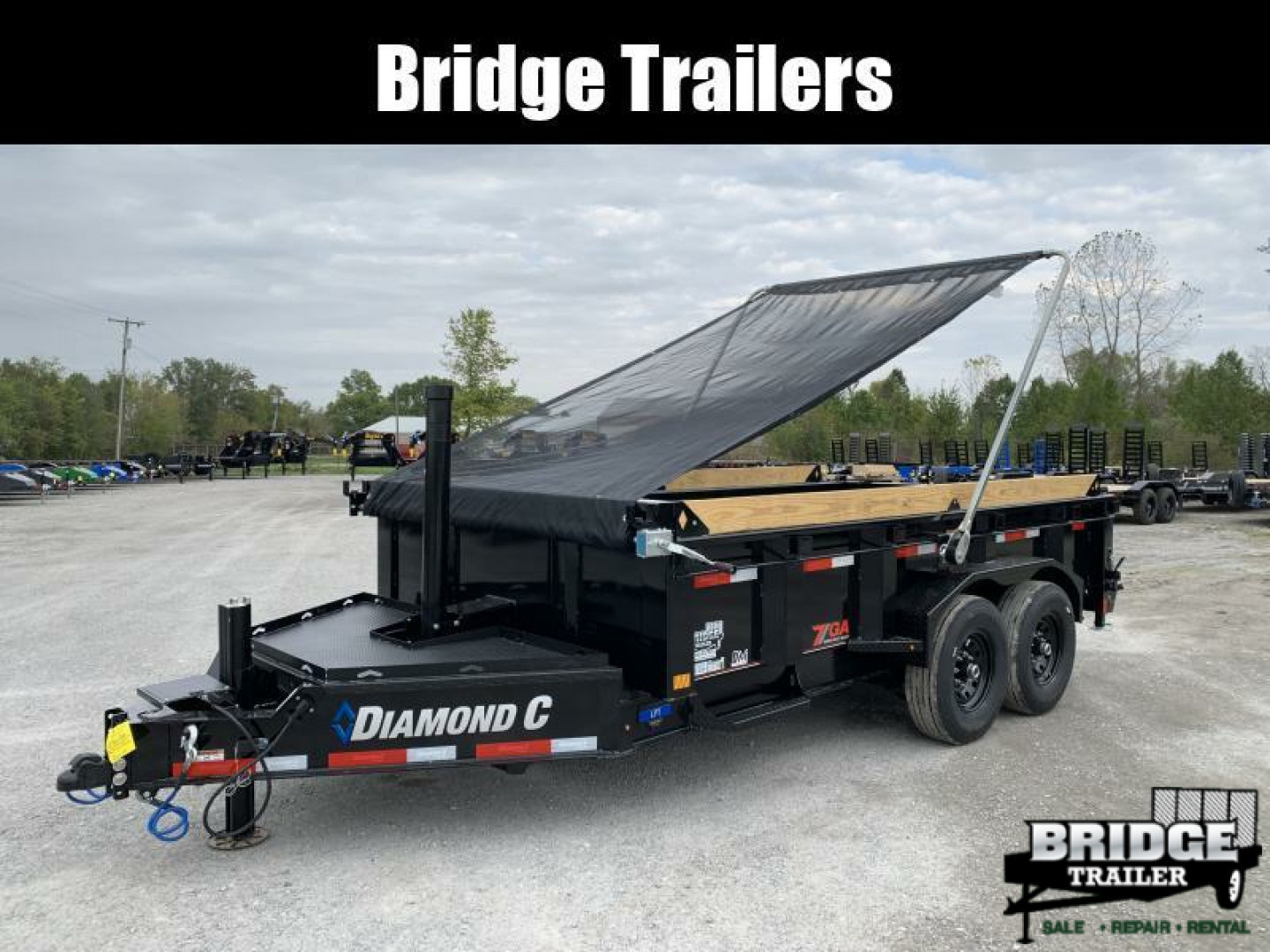 New 2026 Diamond C Trailers LPT207L14X82 (82" X 14') 14.9K Telescopic (Pacesetter Pkg) Dump Trailer