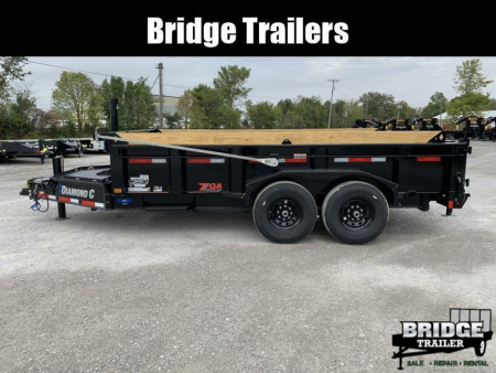 New 2026 Diamond C Trailers LPT207L14X82 (82" X 14') 14.9K Telescopic (Pacesetter Pkg) Dump Trailer