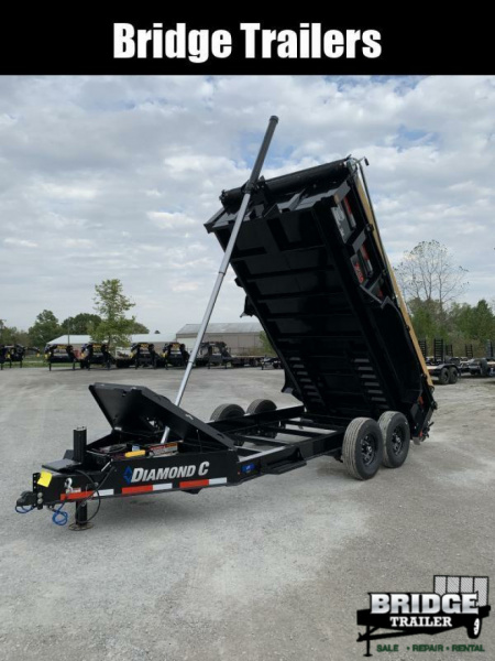 New 2026 Diamond C Trailers LPT207L14X82 (82" X 14') 14.9K Telescopic (Pacesetter Pkg) Dump Trailer