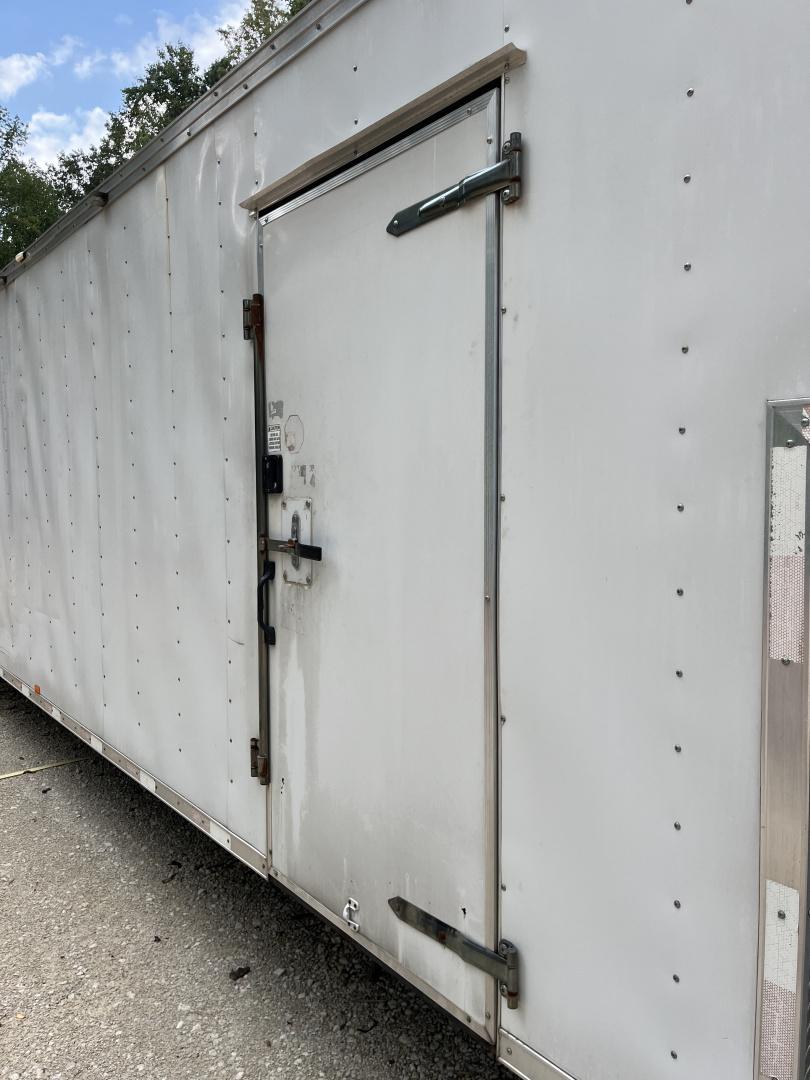 Used 2008 Homesteader 46 Gooseneck Car Trailer, A/C, Cabinets, 15K GVWR