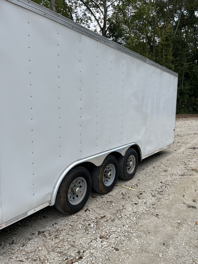 Used 2008 Homesteader 46 Gooseneck Car Trailer, A/C, Cabinets, 15K GVWR