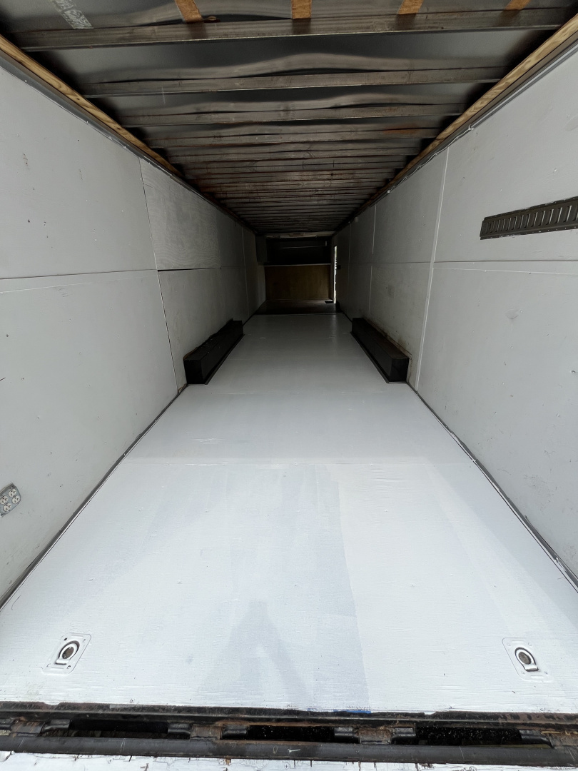Used 2008 Homesteader 46 Gooseneck Car Trailer, A/C, Cabinets, 15K GVWR