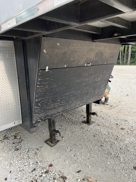 Used 2008 Homesteader 46 Gooseneck Car Trailer, A/C, Cabinets, 15K GVWR
