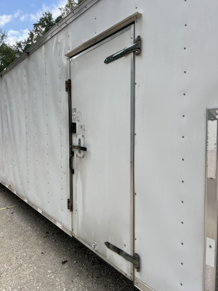 Used 2008 Homesteader 46 Gooseneck Car Trailer, A/C, Cabinets, 15K GVWR
