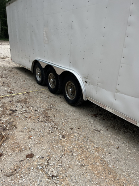 Used 2008 Homesteader 46 Gooseneck Car Trailer, A/C, Cabinets, 15K GVWR