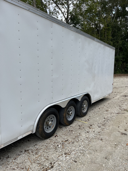Used 2008 Homesteader 46 Gooseneck Car Trailer, A/C, Cabinets, 15K GVWR