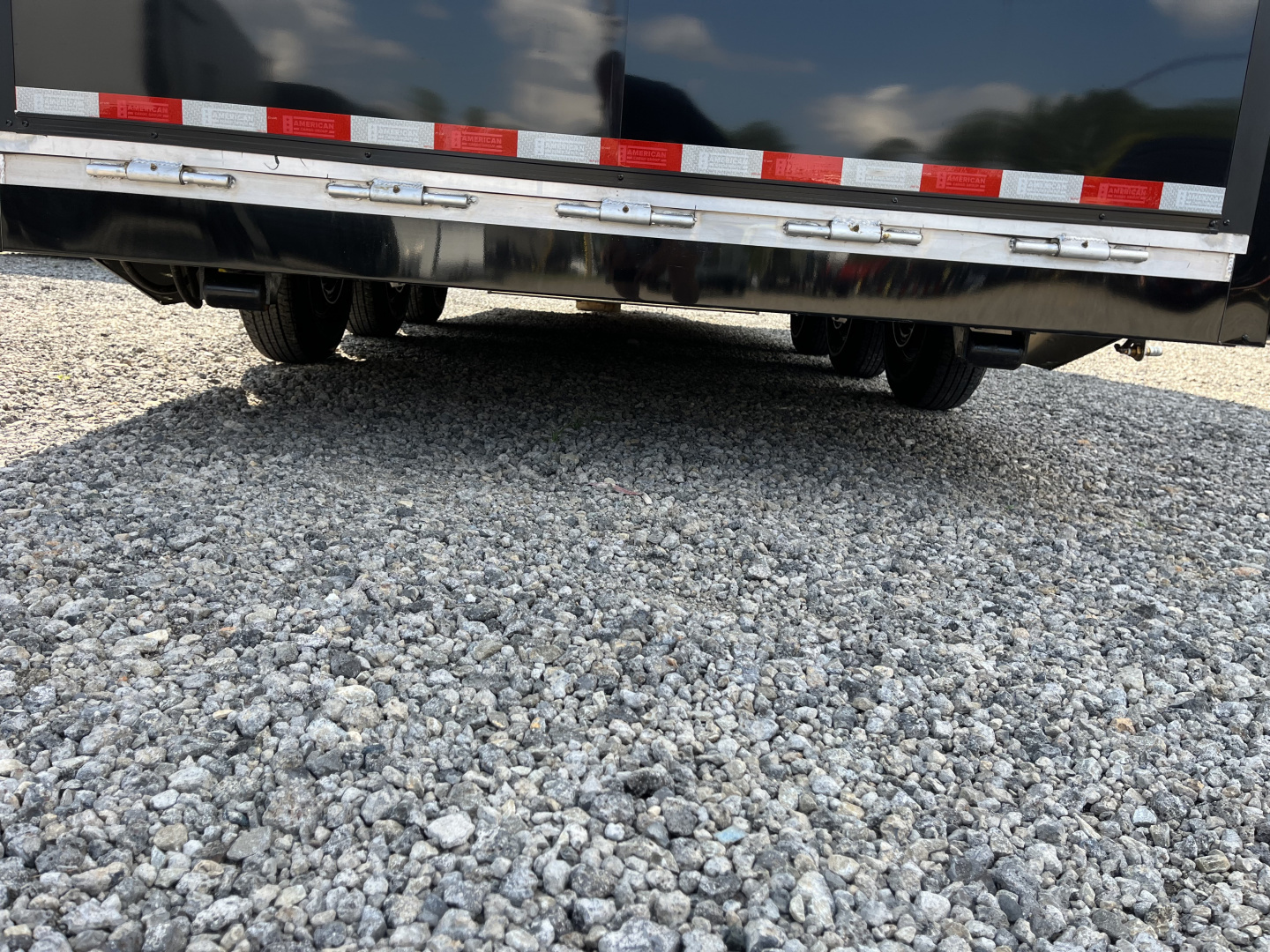 New 2025 Haulmark 24' EDGE ALUMINUM Stacker Race Trailer, Blackout Package, Premium Escape Door