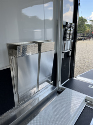 New 2025 Haulmark 24' EDGE ALUMINUM Stacker Race Trailer, Blackout Package, Premium Escape Door