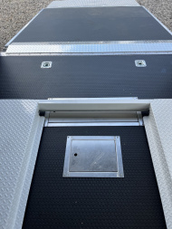 New 2025 Haulmark 24' EDGE ALUMINUM Stacker Race Trailer, Blackout Package, Premium Escape Door