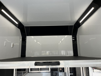 New 2025 Haulmark 24' EDGE ALUMINUM Stacker Race Trailer, Blackout Package, Premium Escape Door