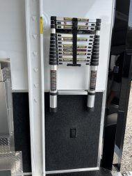 New 2025 Haulmark 24' EDGE ALUMINUM Stacker Race Trailer, Blackout Package, Premium Escape Door