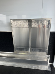 New 2025 Haulmark 24' EDGE ALUMINUM Stacker Race Trailer, Blackout Package, Premium Escape Door