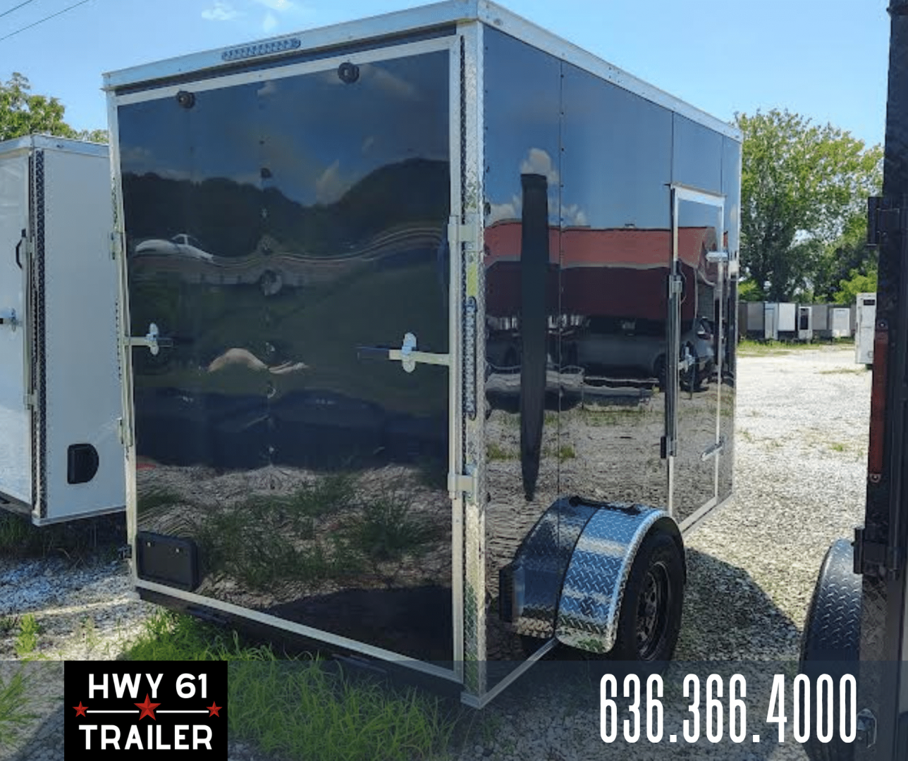 New 2025 Mammoth Cargo 6x10 SA Enclosed Trailer, 6'3" Interior Height, 35K Axle, .080 Polycore Exterior, Black