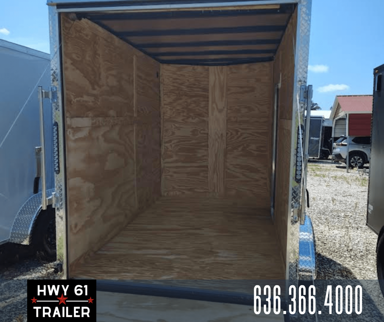 New 2025 Mammoth Cargo 6x10 SA Enclosed Trailer, 6'3" Interior Height, 35K Axle, .080 Polycore Exterior, Black