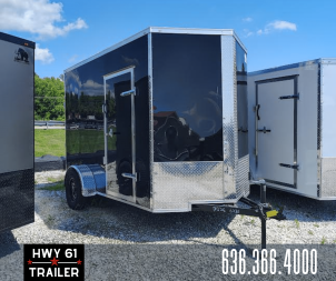 New 2025 Mammoth Cargo 6x10 SA Enclosed Trailer, 6'3  Interior Height, 35K Axle, .080 Polycore Exterior, Black