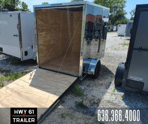 New 2025 Mammoth Cargo 6x10 SA Enclosed Trailer, 6'3" Interior Height, 35K Axle, .080 Polycore Exterior, Black